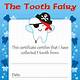 Free Tooth Fairy Certificate Printable