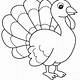 Free Turkey Coloring Page