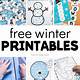 Free Winter Printable