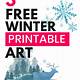 Free Winter Printables Wall Art