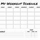 Free Workout Calendar Template