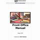 Front Desk Manual Template
