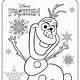 Frozen Coloring Sheets Free Printable