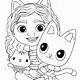 Gabby's Dollhouse Coloring Pages Free