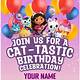 Gabby Dollhouse Birthday Invitation Template Free