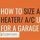 Garage Heater Sizing Calculator
