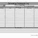 Genealogy Research Log Excel Template