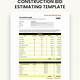 General Contractor Construction Bid Template