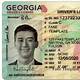 Georgia Drivers License Template