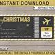 Gift Plane Ticket Template