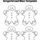 Gingerbread Man Free Template