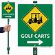 Golf Cart Sign Template