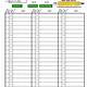 Golf Tee Sheet Template