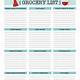 Goodnotes Grocery List Template Free