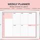 Goodnotes Weekly Planner Template