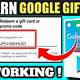 Google Play Gift Card Redeem Code Free