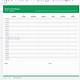 Google Sheets Day Schedule Template