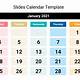 Google Slide Calendar Template