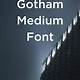 Gotham Medium Free Font