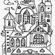 Haunted House Coloring Page Free