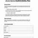 Health And Safety Plan For Construction Template