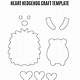 Heart Hedgehog Craft Template