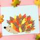 Hedgehog Leaf Craft Template