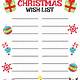 Holiday List Template