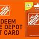 Home Depot Gift Card Redemption
