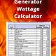 Home Generator Size Calculator