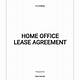 Home Office Lease Agreement Template
