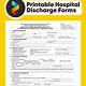 Hospital Discharge Paper Template