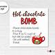 Hot Chocolate Bomb Instructions Printable Free