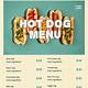 Hot Dog Menu Template