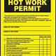 Hot Work Permits Template