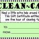 House Cleaning Gift Certificate Template