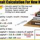 How To Calculate Tonnage For Asphalt