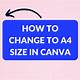 How To Change Size Of Canva Template