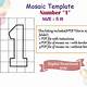 How To Make Mosaic Number Template In Word