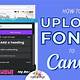 How To Upload Fonts To Canva For Free