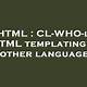 Html Templating Languages