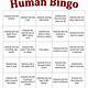 Human Bingo Template Free