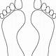 Human Footprint Template Printable Free