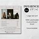Influencer Rate Card Template