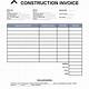 Invoice Template For Construction