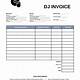 Invoice Template For Dj Services