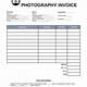 Invoice Template For Photographers