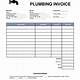 Invoice Template For Plumbing Services