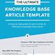 It Knowledge Base Template
