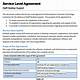 It Support Service Level Agreement Template